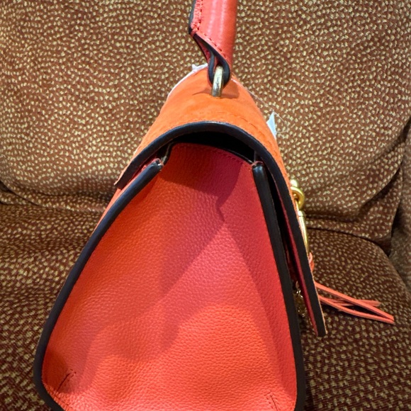 See By Chloe Coral Joan Leather Suede Top Handle Shoulder Bag - Picture 9 of 9
